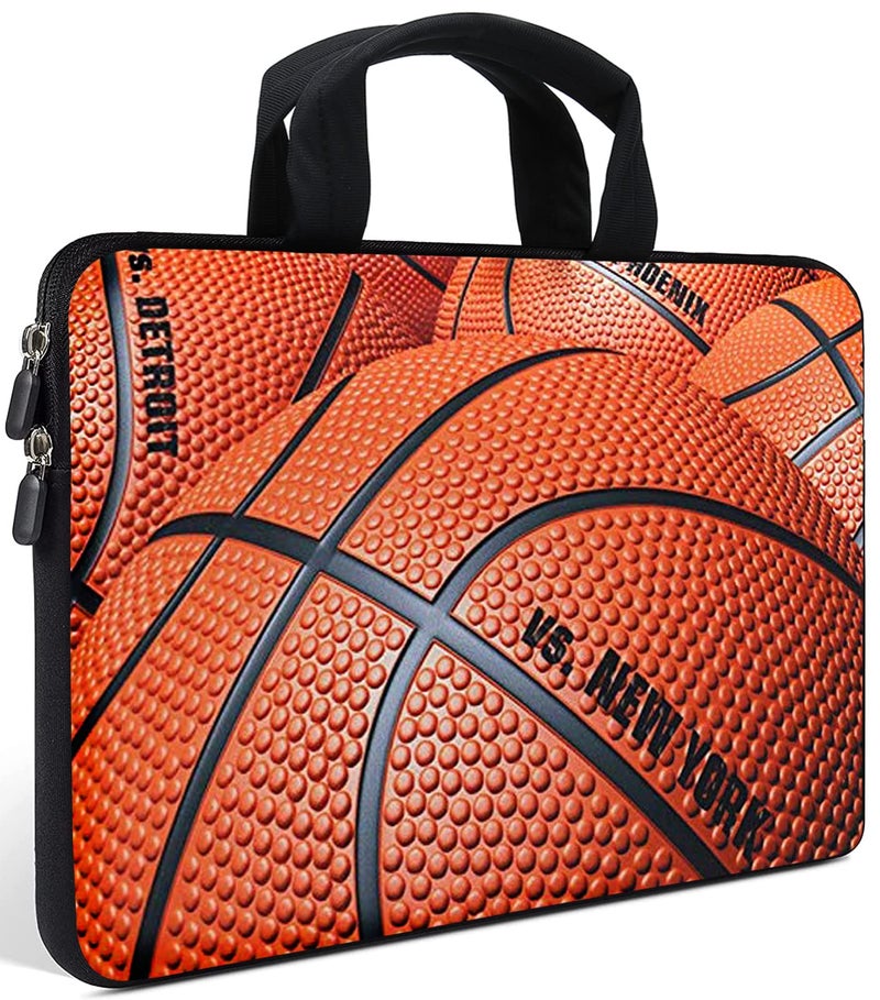 AMARY Chromebook Sleeve 11.6" 12" inch Laptop case Chromebook Bags MacBook air Sleeve Fit Apple MacBook Air HP DELL Lenovo Asus Samsung (Basketball) - Image 1